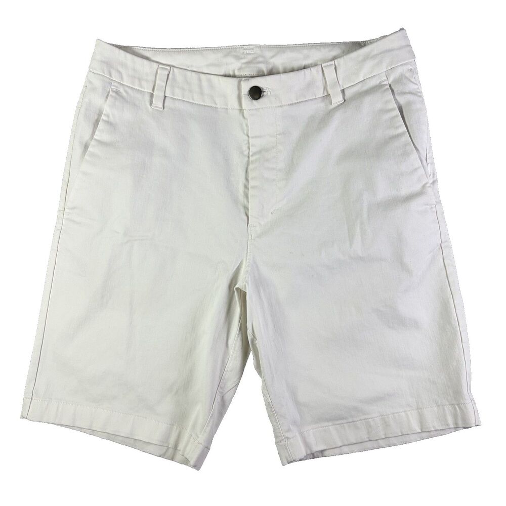 Lululemon Commission Shorts 9 Mens 32 Beige Cream Woven Air Preppy Golf Stretch